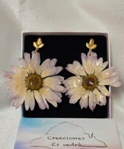 Pendientes de Flores Naturales