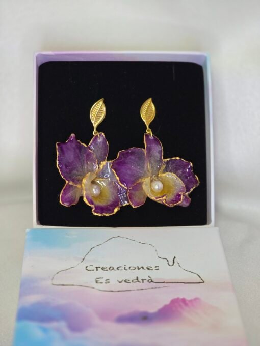 Pendientes de Orquidea - Imagen 2