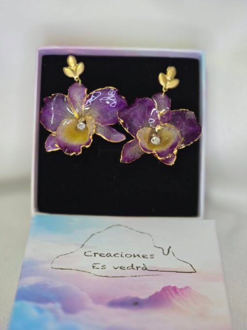 Pendientes de Orquídea - Imagen 2