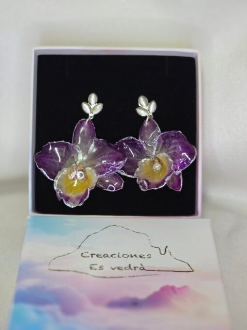 Pendientes de Orquídea - Imagen 2