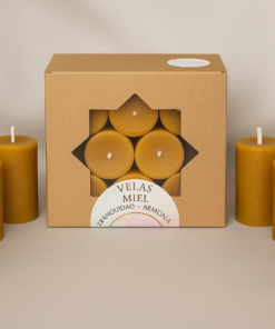 Vela de miel 100 % natural – Artesanal de cera de abeja