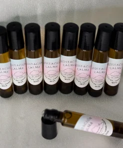 Roll-On Holístico para Meditación con aceites esenciales y Flores de Bach, botella ámbar de 10 ml – Creaciones Es Vedra